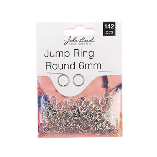 Jump Ring Round Antique Silver