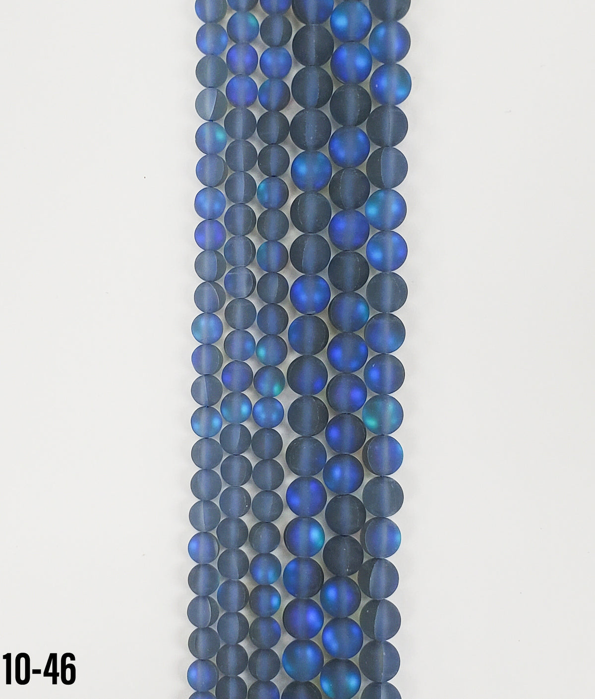 Black Matte Moon Light QZ (MM) Beads 6mm