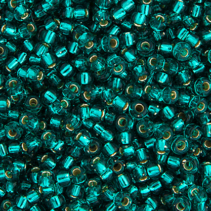 Miyuki Seed Beads 11-0 Teal Caribbean Silver Lined