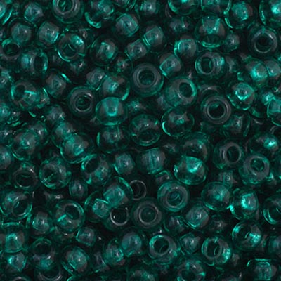 Czech Seed Beads 11-0 Teal Transparent