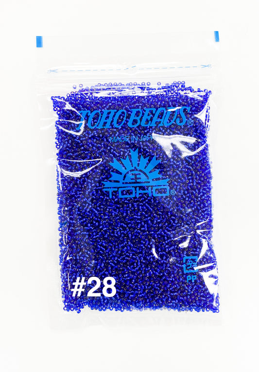 Cobalt Blue Silverlined 11-0 Toho Seed Beads