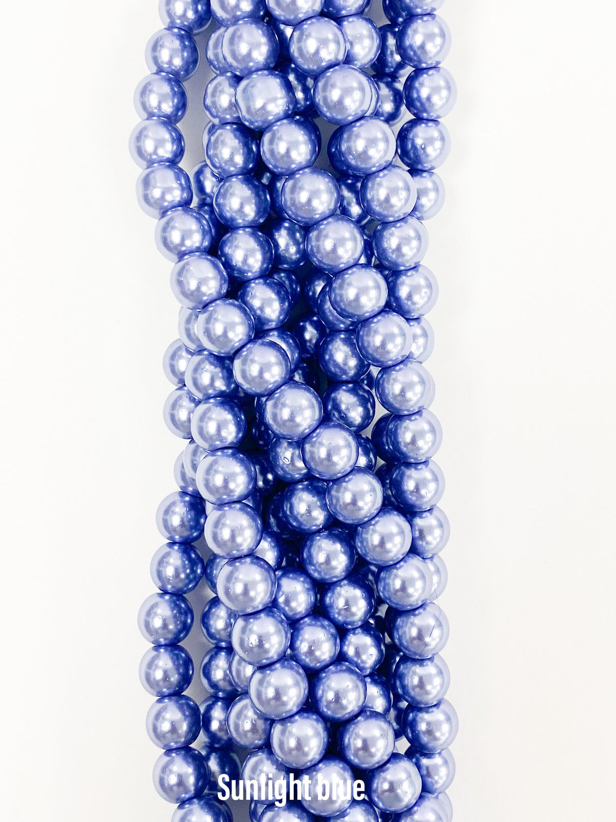 Sunlight Blue Glass Pearl 8mm