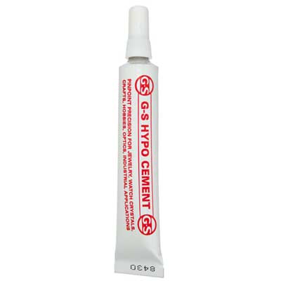 Glue G-S HYPO Cement 1-3 fl.oz 9ml. Tube