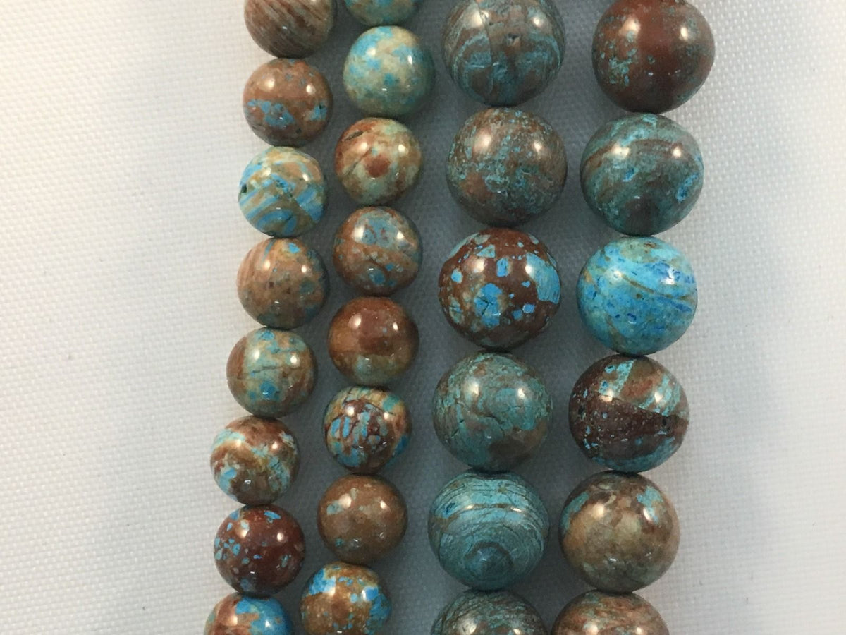 Natural Blue Decorative Agate Beads