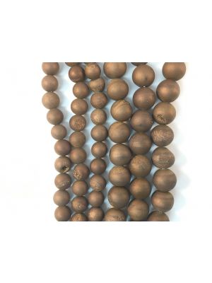 Bronze Druzy Beads 8mm
