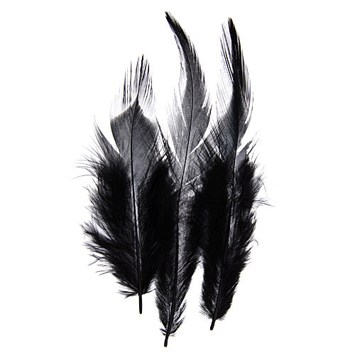 SADDLE HACKLES BLACK