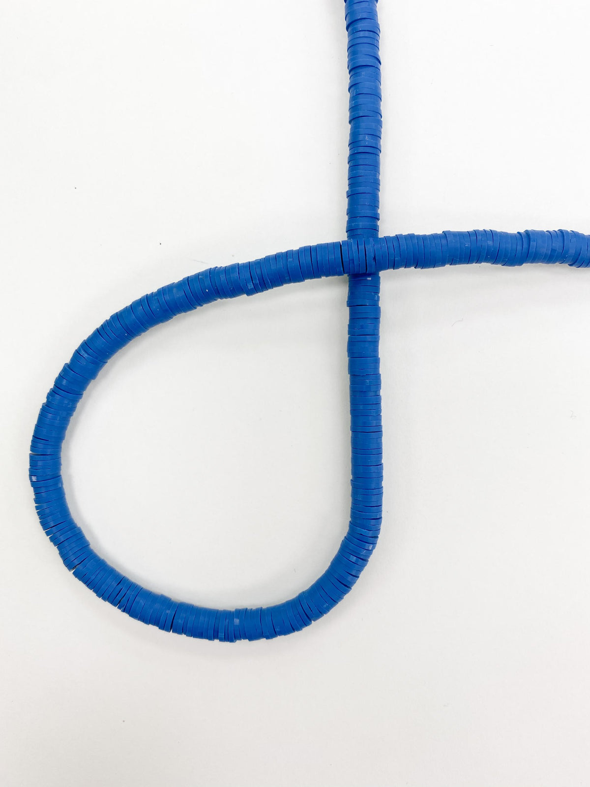 Heishi Polymerclay Beads 6mm Cobalt Blue