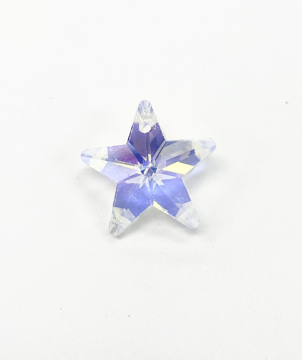 17mm Glass Star Crystal AB 2 pack