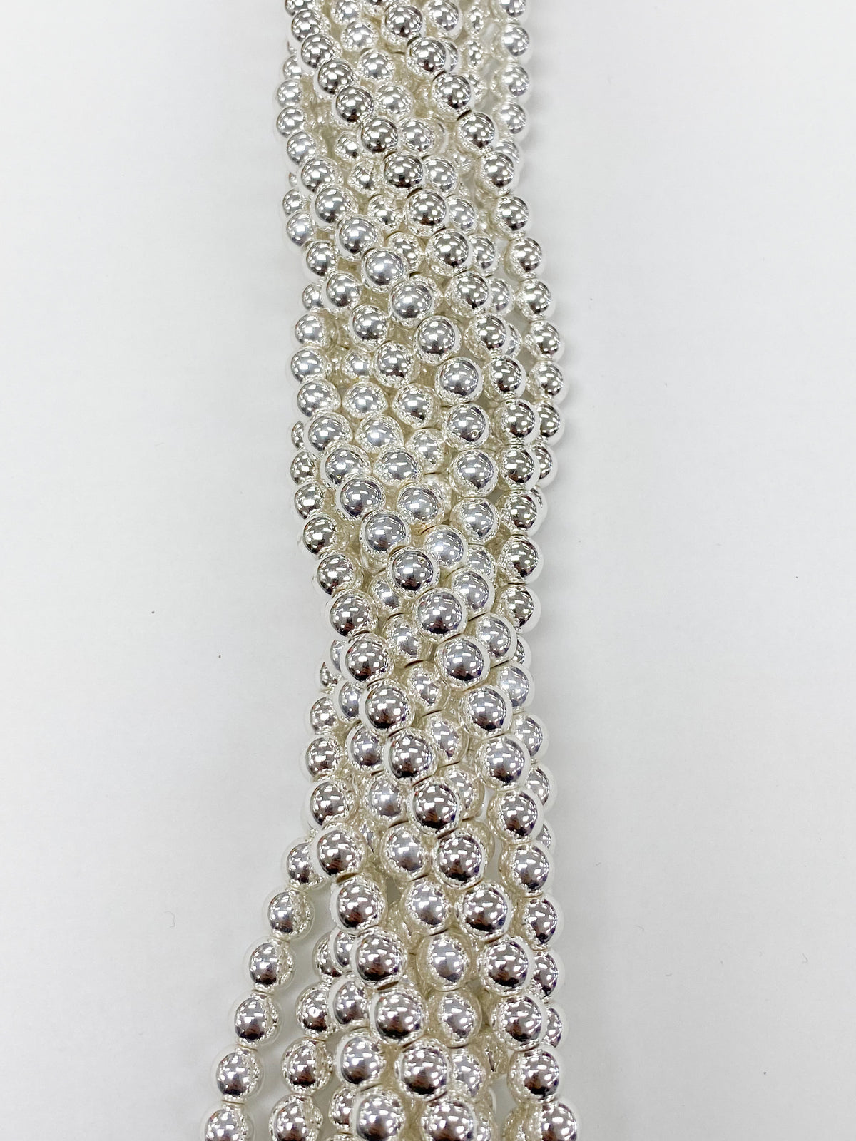 Round 8mm Silver Hematite