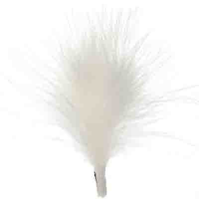 HAT TRIM MARABOU 10cm WHITE