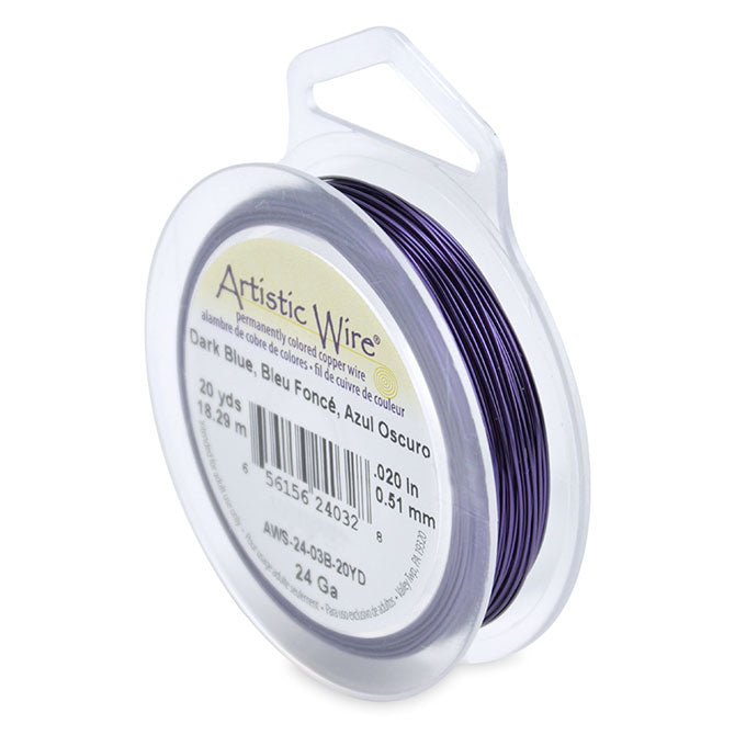 Dark Blue Wire 24g 20yds