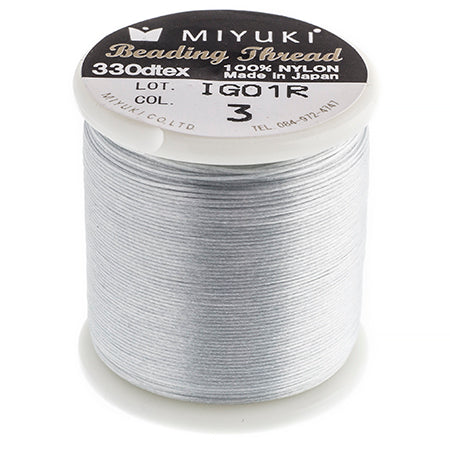 Miyuki Nylon Beading Thread B Silver