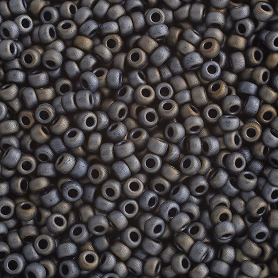 Miyuki Seed Beads 11-0 Matte Metallic Silver Gray