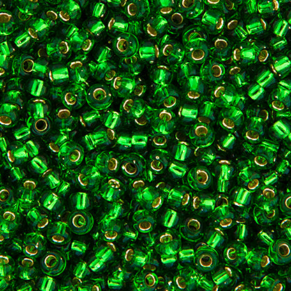 Miyuki Seed Beads 11-0 Green Silver Lined
