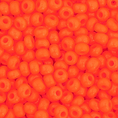 Czech Seed Beads 11-0 Orange Opaque
