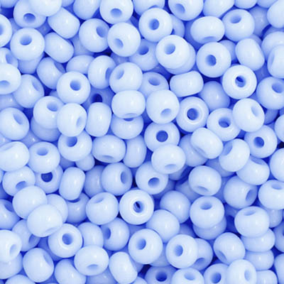 Czech Seed Beads 11-0 Powder Blue Opaque