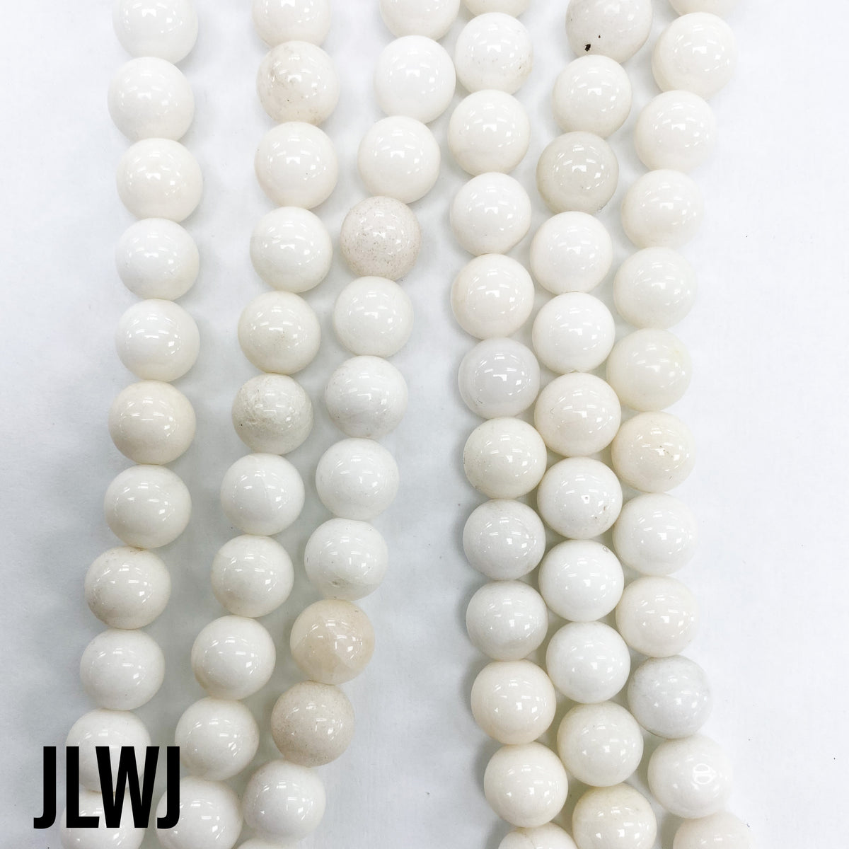 Pink White Jade 8mm