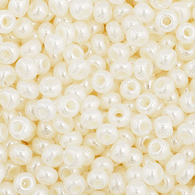 Czech Seed Beads 11-0 Ceylon Opaque Pearl