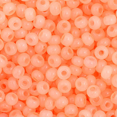 Czech Seed Beads 11-0 Pearl Peach AB 23g Vial
