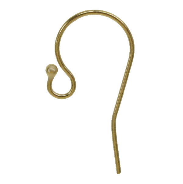 14KGF Ball End Ear Wire Sold in Pairs