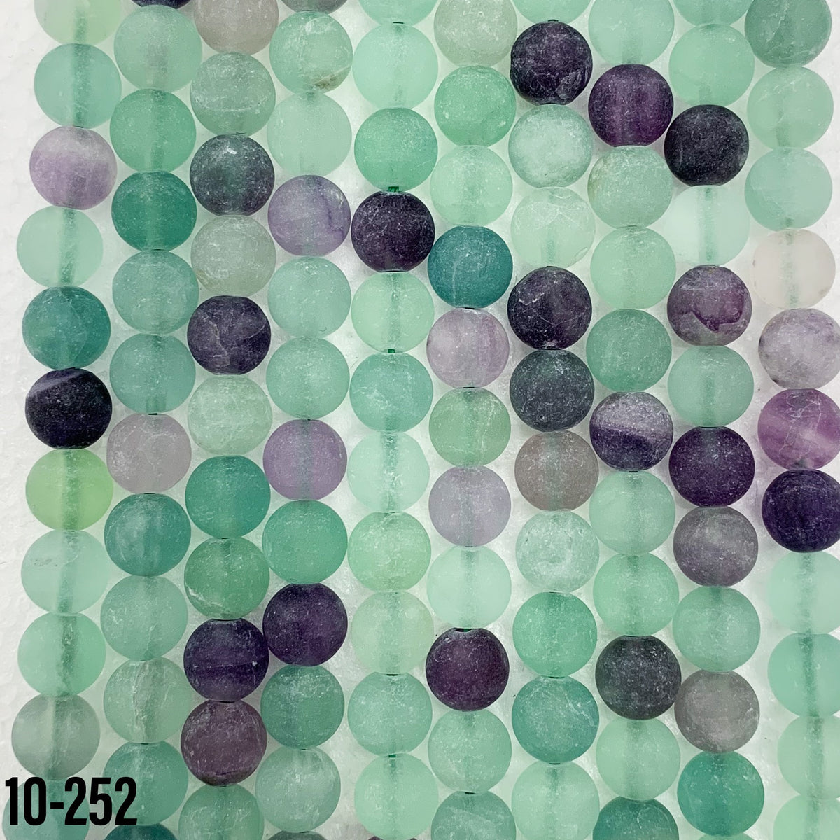 Natural Matte Fluroite 8mm
