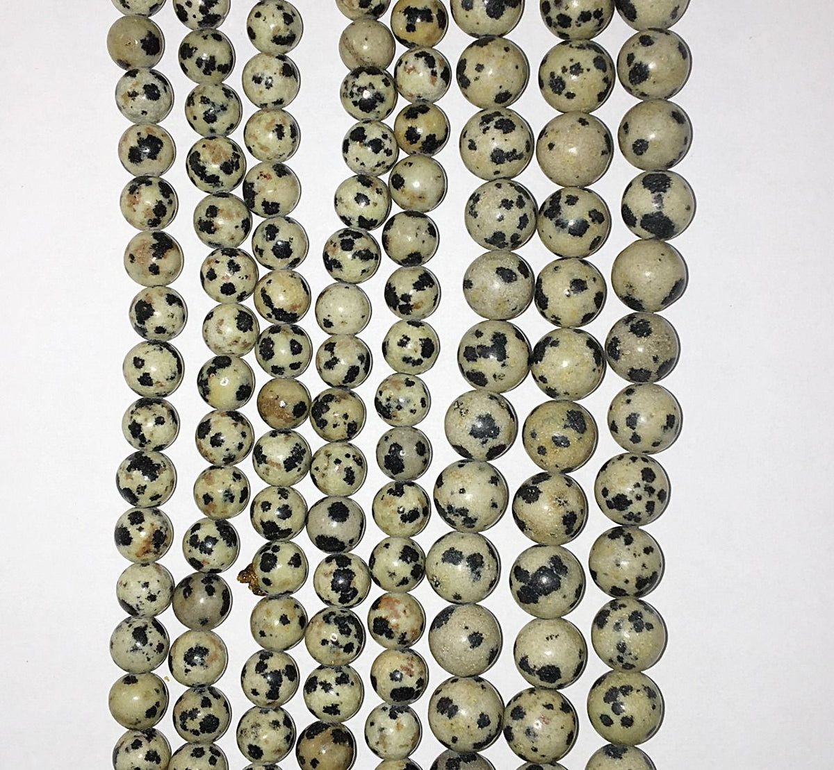 Natural Dalmation Jasper Beads 6mm