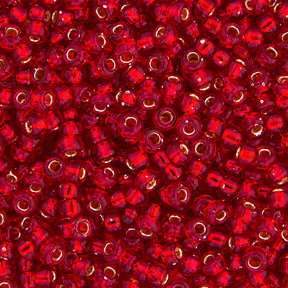 Miyuki Seed Beads 11-0 Ruby Silver Lined