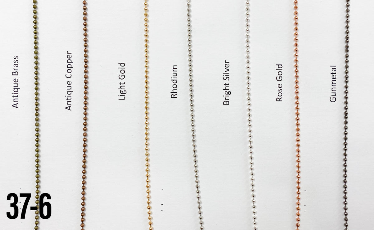 Brass Ball Chain Bright Silver (yard)