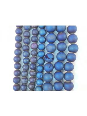 Blurple Druzy Beads 6mm