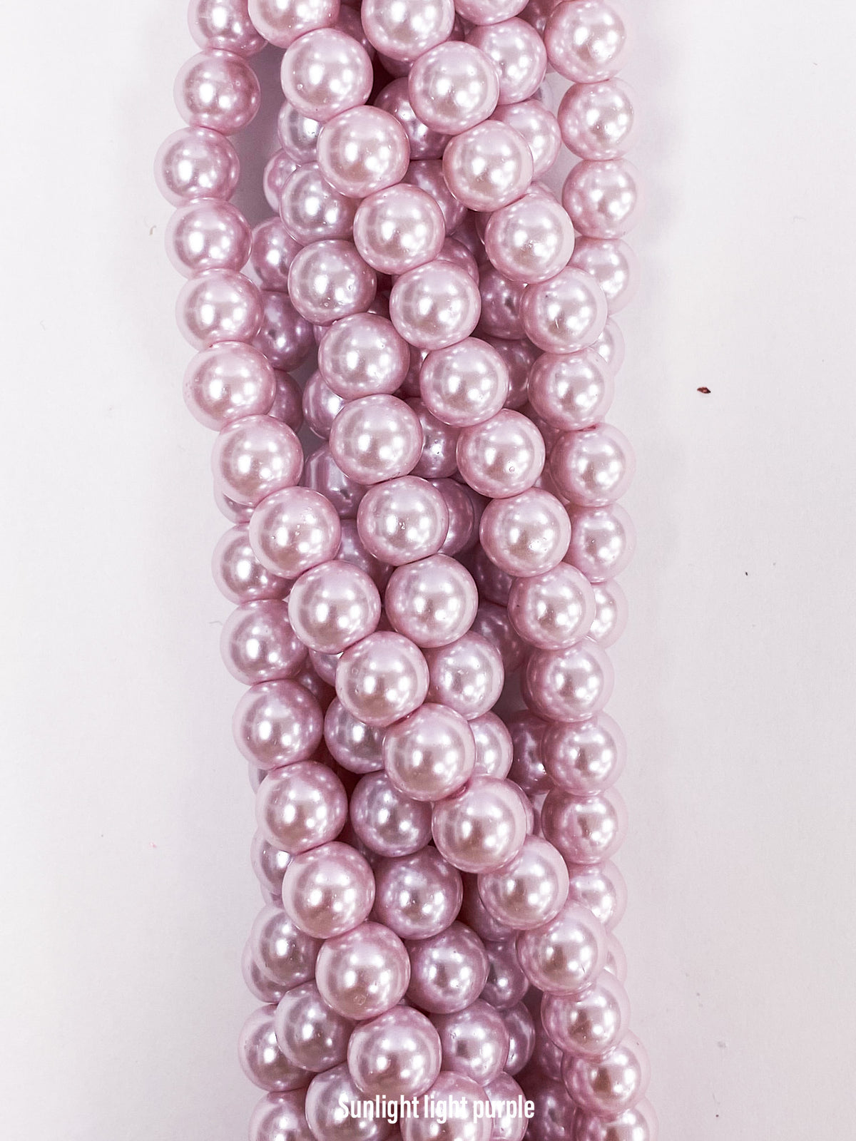 Sunlight Light Purple Glass Pearl 8mm