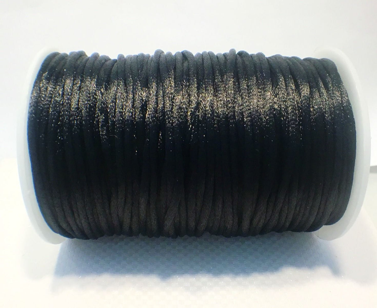 2mm Rat Tail Black 100yd