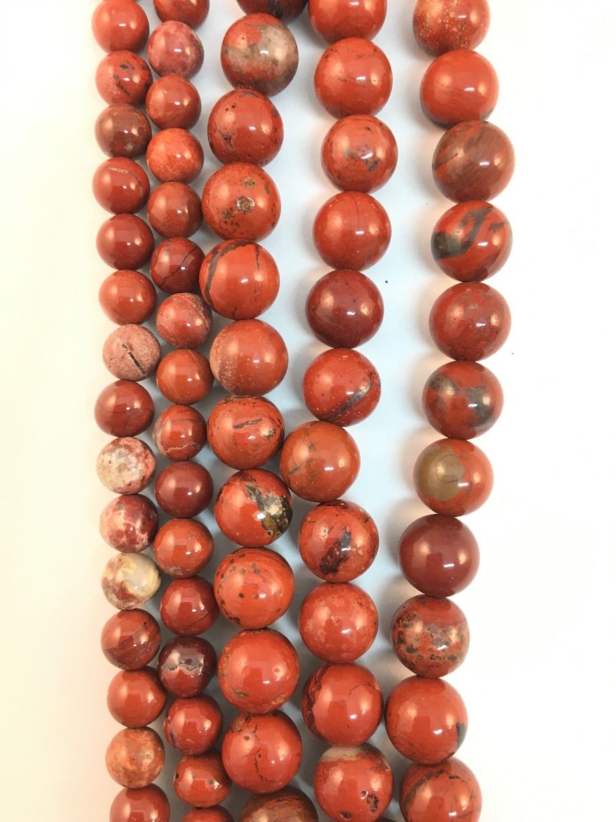 Natural Red Jasper Beads 8mm