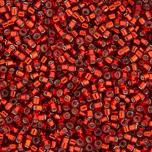 0603 DB 11-0 RD Ruby Red Silver Lined-Dyed