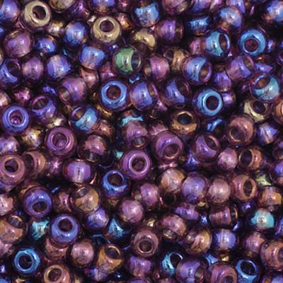 Czech Seed Beads 11-0 Mauve AB Transparent