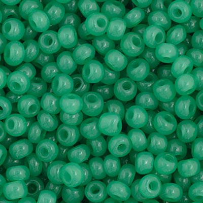Czech Seed Beads  11-0 Green OP.