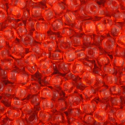 Czech Seed Beads 11-0 Orange Transparent
