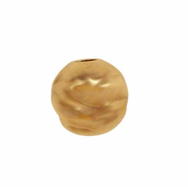 14KGF Hammered Bead 4mm