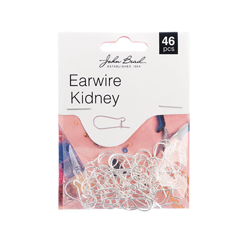 Earwire Kidney Silver 46 PCS
