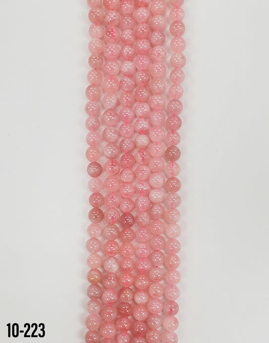 Natural Madagascar Rose Quartz Beads 8mm