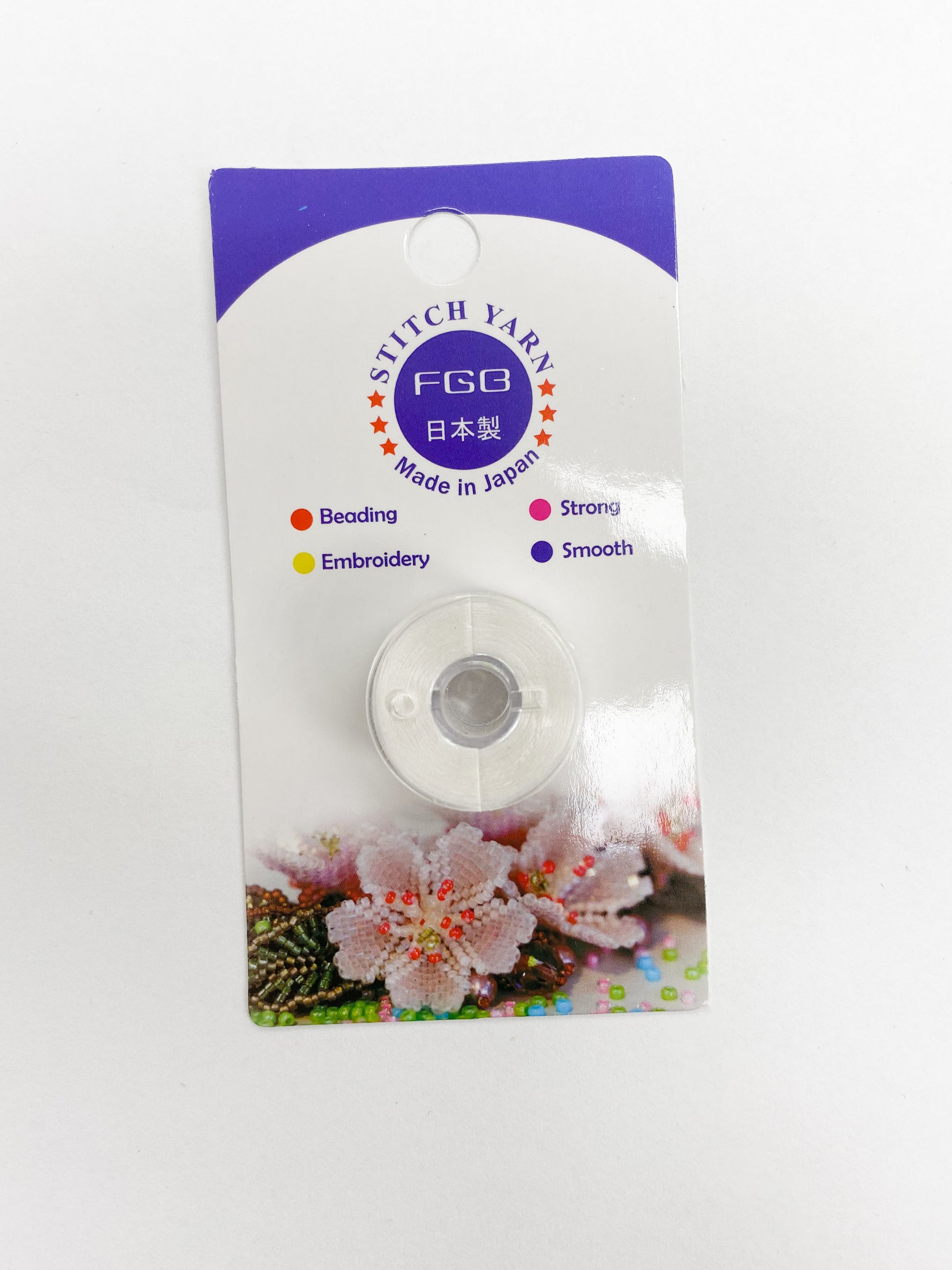 FGB White Beading String – THE BEAD STORE