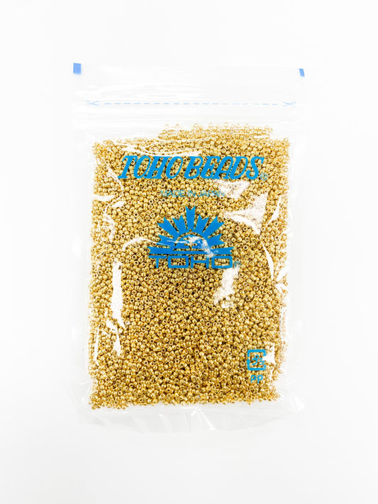 Permacolour Galvanized Starlight Gold Toho Seed Beads
