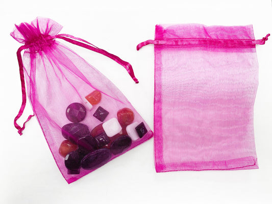 Sheer Orgaza Gift Bags Assorted, 5pc.