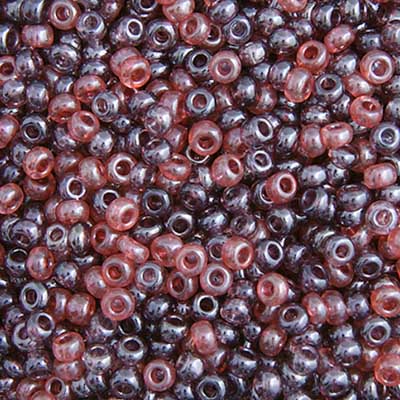 Czech Seed Beads  10-0 LILAC MIX LusED