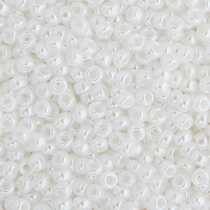 Miyuki Seed Beads  11-0 White Pearl OP. Lus