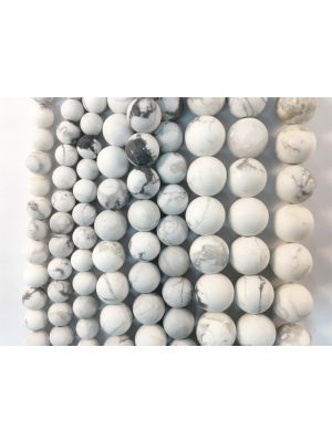 Natural Matte Howlite Beads 4mm