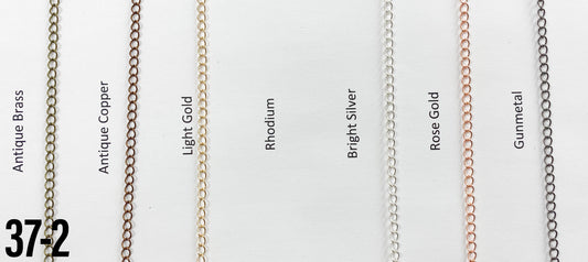 Brass Extension style Curb Chain Anti Copper (yard)