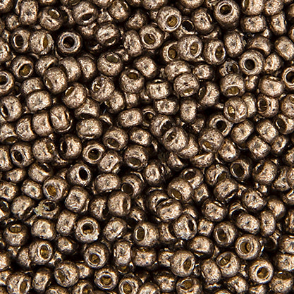 Miyuki Seed Beads  8-0 Duracoat GLVZD Pewter