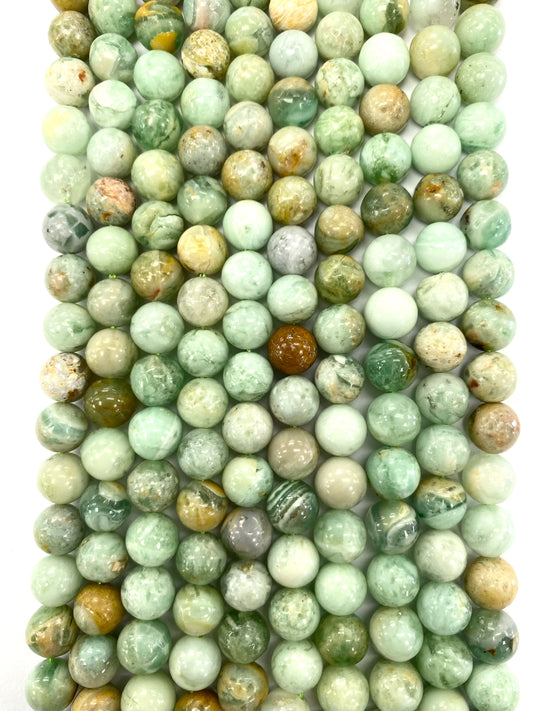 Green Agate Beads 8mm