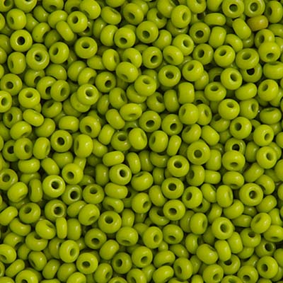 Czech Seed Beads  10-0 OP. OLIVE GREEN