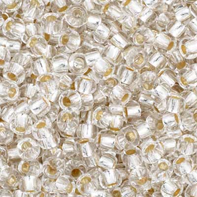 Czech Seed Beads  11-0 Crystal S-L